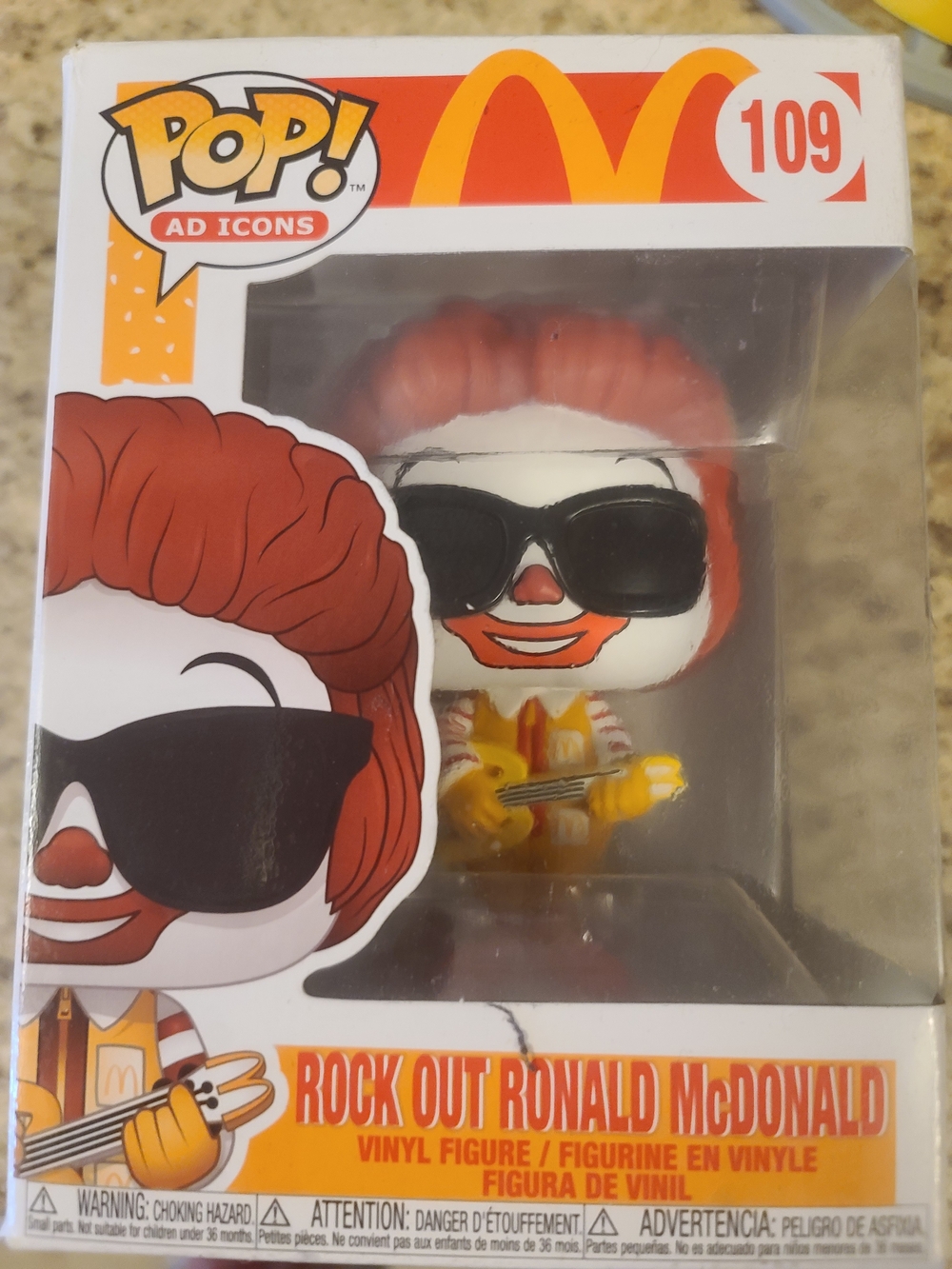 Funko Pop! Ad Icons Rock Out Ronald McDonald #109 - Red, Yellow, White